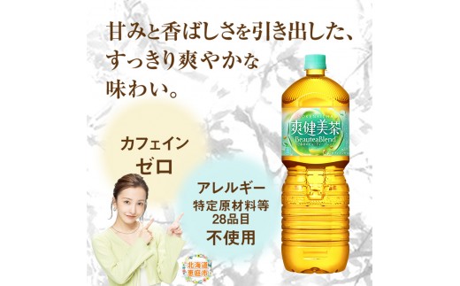 『定期便：全4回』爽健美茶2L×6本
