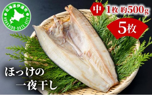 ほっけの一夜干し(中)5枚 2267257 - 北海道伊達市