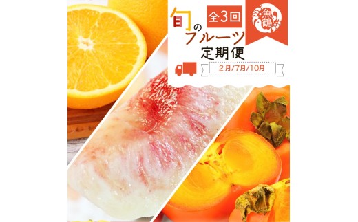 [定期便][2・7・10月 全3回]紀州和歌山産旬のフルーツセット(不知火・桃・ひらたね)