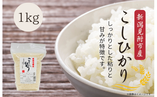 令和7年産 新潟見附市産コシヒカリ1kg 2296249 - 新潟県見附市