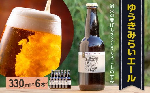 ビール ゆうきみらいエール 330ml × 6本 株式会社結城麦酒《30日以内に出荷予定(土日祝除く)》茨城県 結城市 ビール 酒 エール クラフトビール 瓶 国産 2303033 - 茨城県結城市