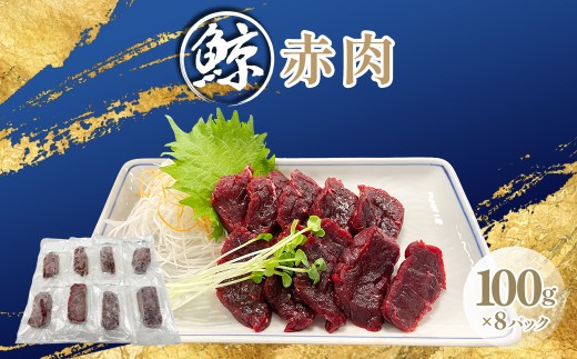 鯨赤肉100ｇｘ8ｐ【ふるさと納税 人気 おすすめ ランキング 鯨 クジラ 鯨赤肉 高たんぱく 低カロリー 低脂肪 ヘルシー 千葉県 富里市 送料無料】TMN011 2274994 - 千葉県富里市
