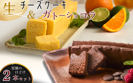 至福の口どけ生ガトーショコラ&おりしま生チーズケーキセット：B160-038