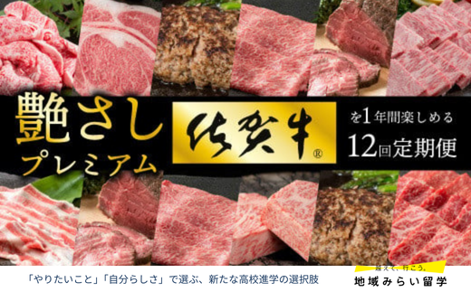 [定期便セット]佐賀牛を毎月月替りで12回お届け(100万円/ローストビーフ×3回・サーロイン×2回・しゃぶしゃぶすき焼き用×2回・カルビ・ハンバーグ・赤身・ヒレ・ロース)