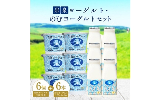 ＜毎月定期便＞岩泉ヨーグルト90g×6個・のむヨーグルト200ml×6本セット全3回【4069395】 2297604 - 岩手県岩泉町