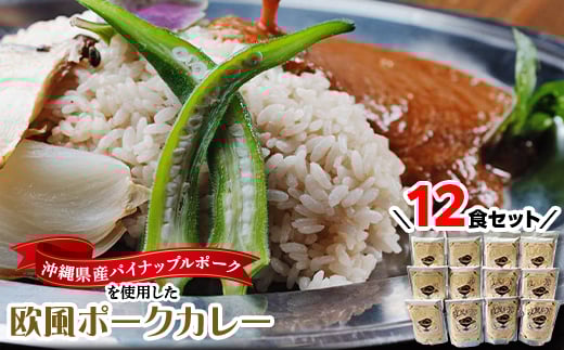 沖縄県豚パイナップルポーク欧風カレー12食セット【1389411】 899560 - 沖縄県与那原町