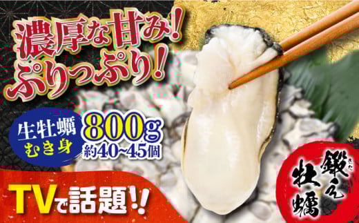 【3月28日（土）着】テレビで話題！【生牡蠣】【着日指定可能】ミルキーな甘みと濃厚なうまみ！身が引き締まったプリップリの むき身 800g カキ 広島 かき カキフライ 料理 鍋 江田島市/有限会社寺本水産 [XAE002] 牡蠣 生食 むき身 殻付き 殻付 殻 かき カキ 生牡蠣 広島牡蠣 オイスター カキフライ 魚介類 魚介 貝類 海鮮 広島県産 国産 産地直送 贈答 ギフト 特産品 2296914 - 広島県江田島市