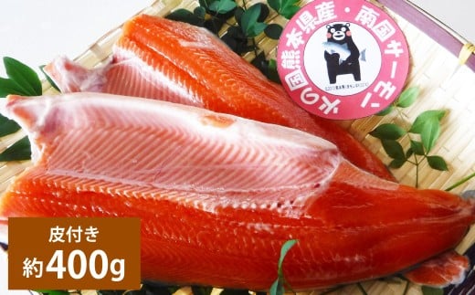 南国サーモン 約400g 皮付き 200g×2個 サーモン 鮭 サケ さけ 刺身 焼き鮭 魚 魚介 冷蔵 熊本県 上天草市 【2026年3月上旬～4月下旬迄発送予定】 2297246 - 熊本県上天草市