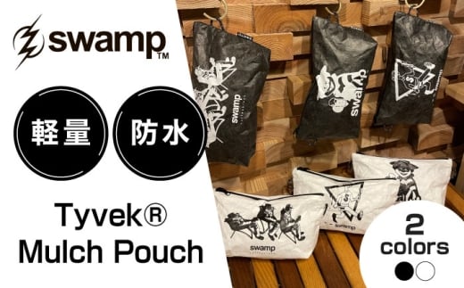 [白][2色展開オリジナルポーチ]Tyvek®︎ Mulch Pouch サコッシュ ポーチ キャンプ 人気 アウトドア 旅行 フェス 登山 ソロキャンプ 島根県雲南市/swamp™︎ [AIDX003-2]