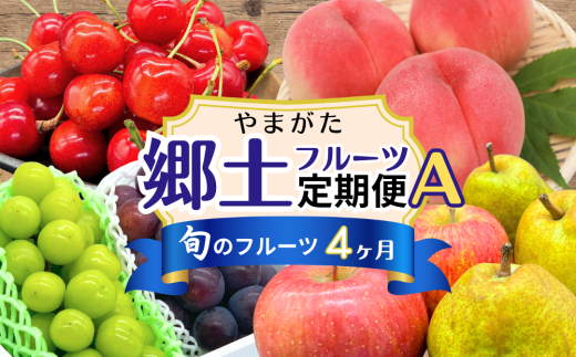 [定期便4回]やまがた郷土フルーツ定期便A FY25-342