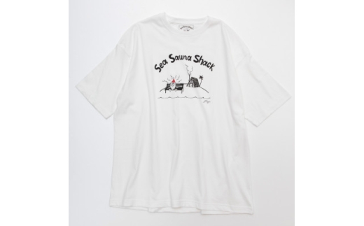 ＜Sea Sauna Shackオリジナル＞ロゴTシャツ ホワイト Mサイズ【1668836】