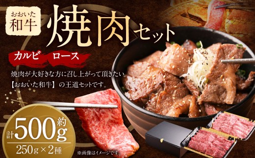 おおいた和牛 カルビ ・ ロース 焼肉 セット （合計 約 500g ） 1780530 - 大分県竹田市