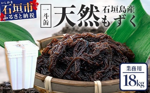 天然もずく・業務用18kg 入り一斗缶 SI-2-1 809524 - 沖縄県石垣市