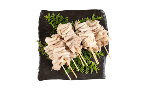 「岩手県産十文字鶏 焼き鳥【鶏皮串】40g×30本」（冷凍 簡単 調理 国産 鶏肉 串 焼鳥 やきとり 若鶏 岩手 鶏皮 おかず おつまみ BBQ キャンプ 冷凍 たれ なし 人気 便利）