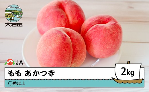 【先行予約】 もも 桃 あかつき 約2kg ◯秀以上 2026年産 令和8年産 果物 フルーツ 山形県産 ja-moatx2 2293624 - 山形県大石田町