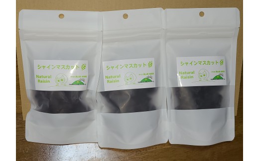 oo-134　シャインマスカット干しぶどう（100g×3セット） 2302082 - 岡山県和気町
