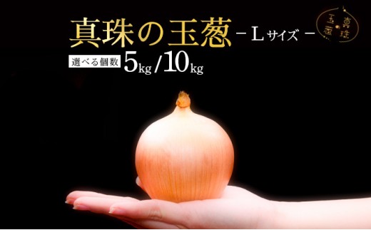 [選べる内容量]真珠の玉葱 Lサイズ 5kg/10kg ≪海のミネラルで育てた玉葱≫[50103]