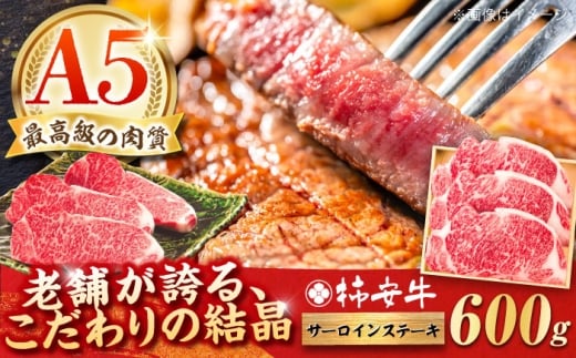 【2026年1月発送】最高級A5等級 三重県産 黒毛和牛 柿安牛 サーロインステーキ 600g （200g×3枚）/ サーロイン ステーキ 国産 和牛 さーろいんすてーき ステーキ 3枚 希少 牛肉 赤身 すてーき ステーキ肉 三枚 さーろいん すてーき肉 国産和牛 生肉 さんまい / 亀山市 / 柿安本店 [AMBW019-1] 2298810 - 三重県亀山市