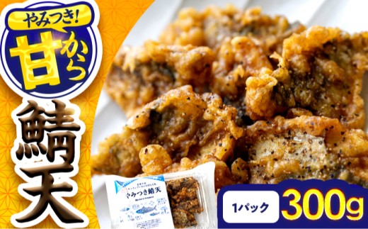 秘伝やみつき甘辛ダレ 鯖天 (サバ天) 300g (約7個) ×1パック Kitchen Boo / 手作り さば天ぷら 冷凍惣菜 甘辛ダレ 小浜市 / タカノ 【配送不可地域：北海島・沖縄・離島】 [BFEF005] 2296495 - 福井県小浜市