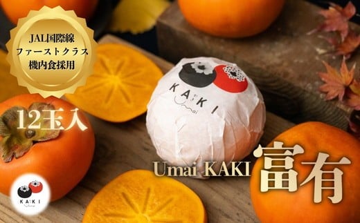 Umai 柿 富有 12玉 3.5kg※2025年11月中旬～12月中旬頃に順次発送予定 2304082 - 岐阜県瑞穂市