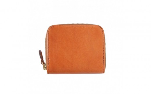 ミニマム財布栃木レザーWコガシ/淡茶 L008