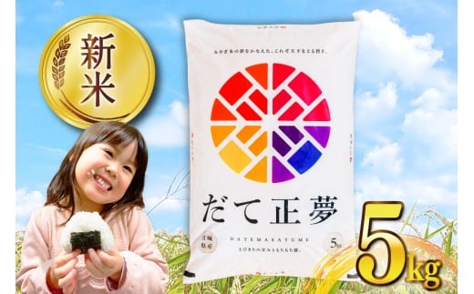 米 令和7年産 宮城県産 だて正夢 5kg [気仙沼米穀商業協同組合 宮城県 気仙沼市 20565768] 一等米 ブランド米 白米 精米 ご飯 ごはん コメ こめ 小分け 家庭用 レビューキャンペーン