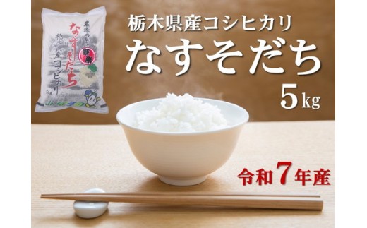 令和7年産 栃木県産 コシヒカリ なすそだち 5kg JAなすの産地直送【大田原市・那須塩原市・那須町共通返礼品】〔P-237〕 ｜ 米 コメ こめ 白米 精米 新米 ※離島への配送不可 1073842 - 栃木県那須町