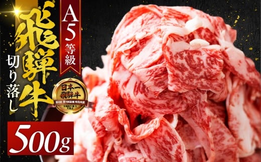 【秋の大感謝祭開催中！飛騨牛が抽選で当たる】A5 飛騨牛 【定期12回】 便利な 切り落とし 500g  12か月定期便　切落し 部位 おまかせ 訳あり 高級 牛肉 黒毛和牛 ブランド牛 和牛 国産 お肉 肉 高級 お祝い 記念日
