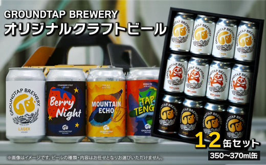 クラフトビール ビール 12缶セット GROUNDTAP BREWERY ｜ ビール グランドタップ おすすめ 西条市 四国 醸造 お酒 地ビール ご当地 ビール くらふとびーる 送料無料 愛媛県 西条市 2097037 - 愛媛県西条市