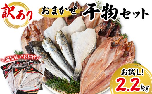 【2025年11月下旬発送】 訳あり 干物 詰め合わせセット 2.2kg 真ホッケ 縞ホッケ サバ イワシ 北海道 2153382 - 北海道鹿部町