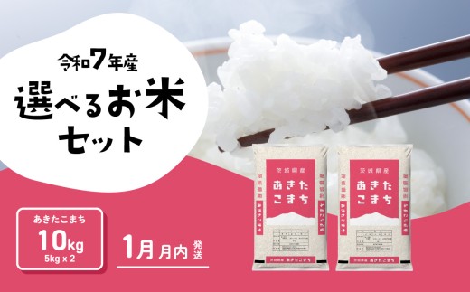 【01月月内発送】 あきたこまち 10kg 令和7年産 精米 白米 茨城県産 米 お米 [SF390yai]