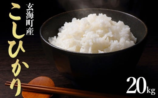 ＜令和7年度産 新米＞佐賀県玄海町産こしひかり 20kg ／ 米 お米 精米 白米 ご飯 コシヒカリ 産地直送 数量限定 佐賀県 玄海町 常温