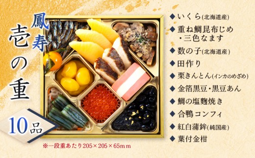 【オール国産プレミアム三段重】おせち料理　鳳寿