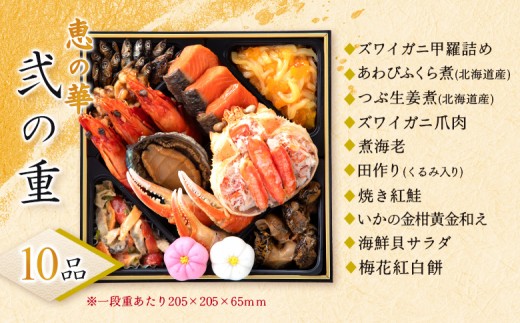 【こだわりの二段重】おせち料理 恵の華