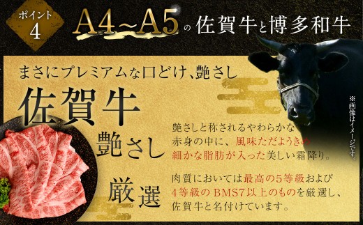 【食べ比べ】佐賀牛＆博多和牛リッチな霜降り大判切り落とし 2kg（500g×4）