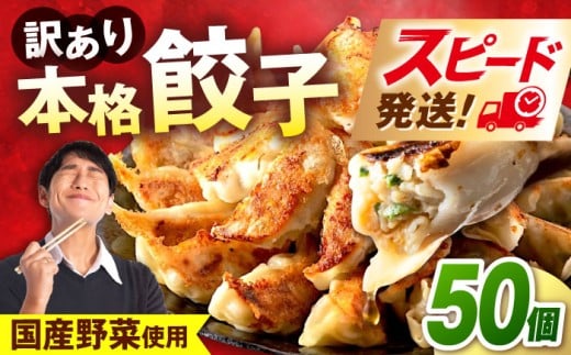 訳あり 本格餃子 50個セット 訳あり 本格 餃子 ぎょうざ 国産 ギョーザ 野菜 わけあり ワケアリ 冷凍餃子 ぎょうざ ジューシー 中華 セット 詰め合わせ 国産野菜 大容量 たっぷり 惣菜 横須賀[株式会社オウモリ食品] [AKHQ001]