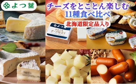 よつ葉 チーズをとことん楽しむ 11種食べ比べ［北海道限定品入り］【 よつ葉 十勝 チーズ 詰め合わせ 11種 食べ比べ セット 豪華 パーティー ワイン おつまみ カマンベール クリームチーズ 高級 比較 北海道 十勝 幕別 】 [№5749-1834]