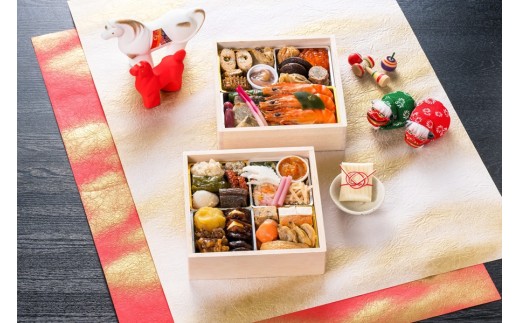 飯能会席 清河園・蜻蛉亭 謹製おせち料理(１～2人前)[52210423]