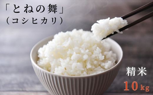 《 令和7年産 》米 コシヒカリ 「 とねの舞 」 精米 10kg ／ 米 こめ コメ お米 おこめ コシヒカリ こしひかり とねの舞 新米 白米 ごはん 令和7年産 10kg 茨城県 利根町 送料無料 281427 - 茨城県利根町