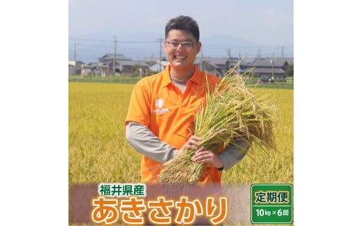 【令和7年産・新米】定期便 ≪6ヶ月連続お届け≫ あきさかり 10kg × 6回 ～坂井市三国町産・こだわりの精米対応～《上白米》 [L-0201_01] 205626 - 福井県坂井市