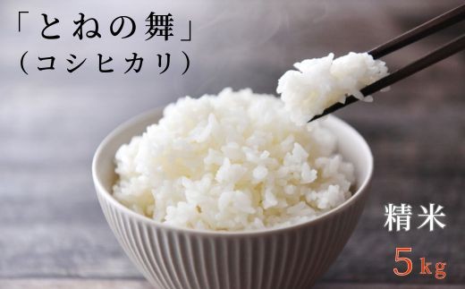[ 令和7年産 ]米 コシヒカリ 「 とねの舞 」 精米 5kg / 米 こめ コメ お米 おこめ コシヒカリ こしひかり とねの舞 新米 白米 ごはん 令和7年産 5kg 茨城県 利根町 送料無料