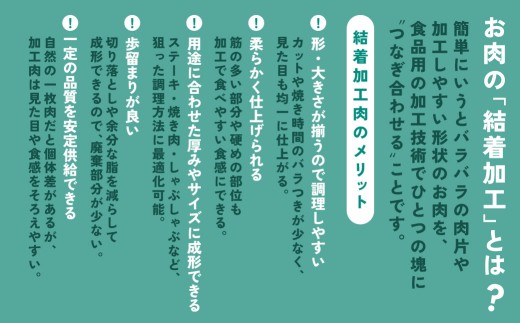 結着加工肉のメリット！