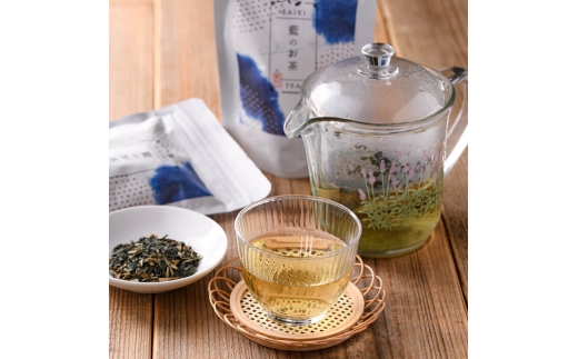 藍のお茶 ティーパック (計60g・1.5g×20個×2袋) お茶 藍 ティーバッグ 茶 常温 飲み物 【opby016】【尺間嶽酒店】