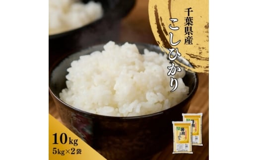 千葉県産こしひかり(精米)10kg(5kg×2袋)【1673834】