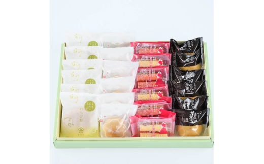 佐伯銘菓 4種詰め合わせ (合計24個・4種×6個) ブラウニー ミルクまんじゅう 餅菓子 餡 スイーツ お菓子 おやつ 洋菓子 和菓子 個包装 常温【opbj009】【お菓子のウメダ】