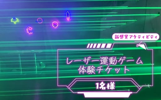 No.313 レーザー運動ゲームの体験チケット（1名様） ／ 体験チケット 体験 運動 全身運動 最新 ゲーム 新感覚 アクティビティ スポーツ 幅広い世代 子供 大人 埼玉県