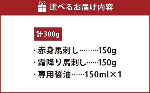 【桜屋】赤身 霜降り 馬刺し 2種 食べ比べ セット