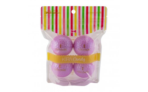 ゴルフボール KIRA candy ラベンダー 12球入 (4個×3袋）レディース キャスコ kasco 2314469 - 香川県さぬき市