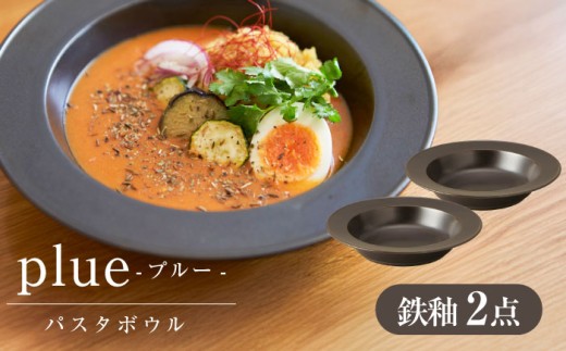 【美濃焼】 miyama. パスタボウル プルー 鉄釉 2個 瑞浪市 / ミヤマプランニング 食器 皿 プレート [AZCM055] 1317926 - 岐阜県瑞浪市