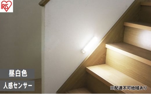 照明 乾電池式LEDセンサーライト ウォールタイプ 昼白色 BSL40WN-WV2 アイリスオーヤマ センサーライト 電池式 乾電池式 人感センサー 室内 LEDセンサーライト LED ライト 廊下 寝室 物置 防犯 2315398 - 宮城県大河原町